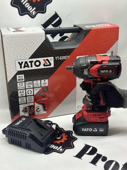 Ударний акумуляторний гайковерт 18В, YATO YT-828071
