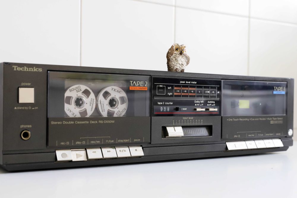 Techncis RS-D550W Duplo Tape Deck Cassetes