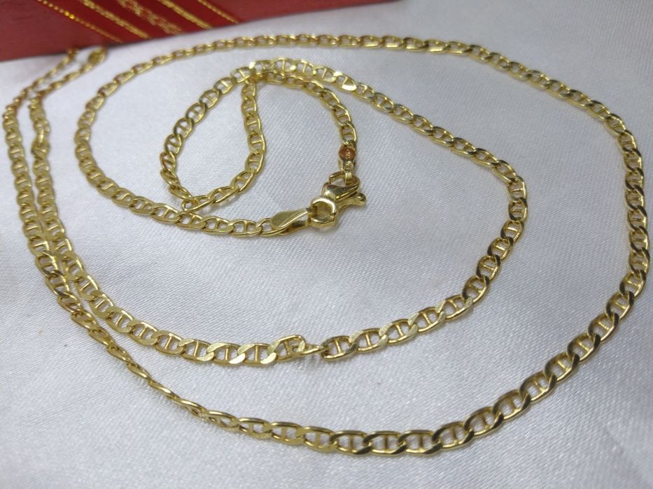 Piękny złoty łańcuszek splot Gucci, złoto 585, długość 55 cm