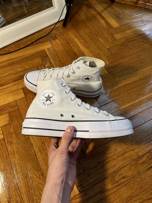 (40 размер, 25,5см) CONVERSE CHUCK TAYLOR Белые кроссовки кеды білі кросівки кеди