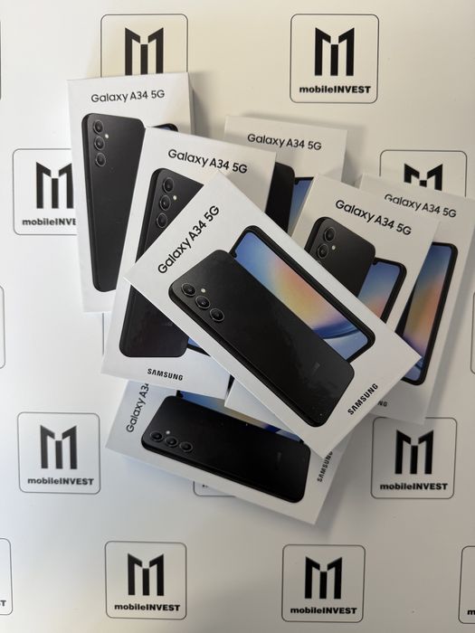 Samsung A34 5G 6ram 128gb czarne grafitowe nowe zaplombowane polskie