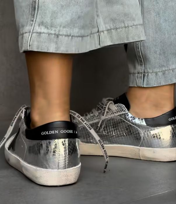 Кросівки Golden Goose Grey/ Голден Гус шкіряні/ Raf Simons/ ГГ/ UGG