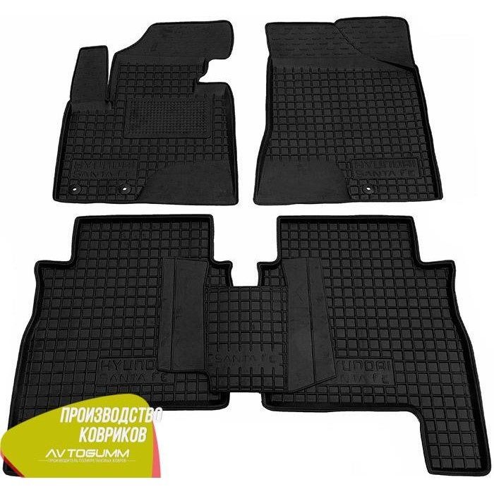 коврики Hyundai_SantaFe_ 2006-2012 (5 - 7 мест) Санта фе автогум салон