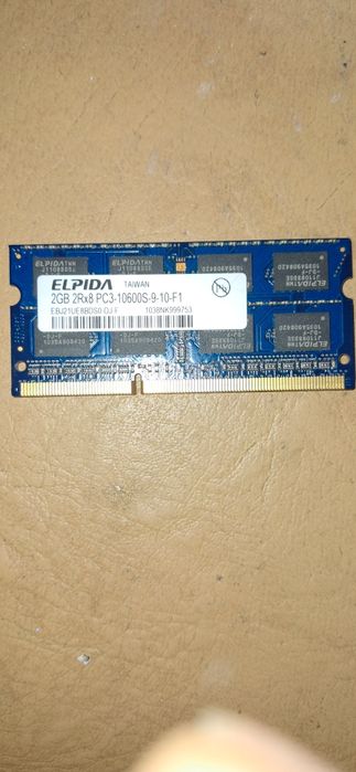 Память для ноутбука ddr3 2Gb 1333/PC3-10600Gb 10600Elpida