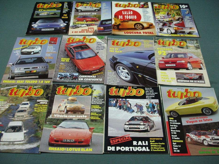 Revista Turbo - Anos 1981 a 1992 completos