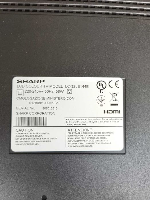 Płytka zasilania matrycy led TV SHARP 32"
