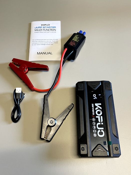 Jump Starter Booster rozruchowy Powerbank 12V KOFUO R25S Ekran LED Nowy (7142)