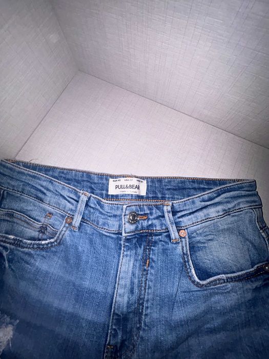 Jeans Skinny Rasgadas Pull&Bear Azul EUR 40 - Bom Estado