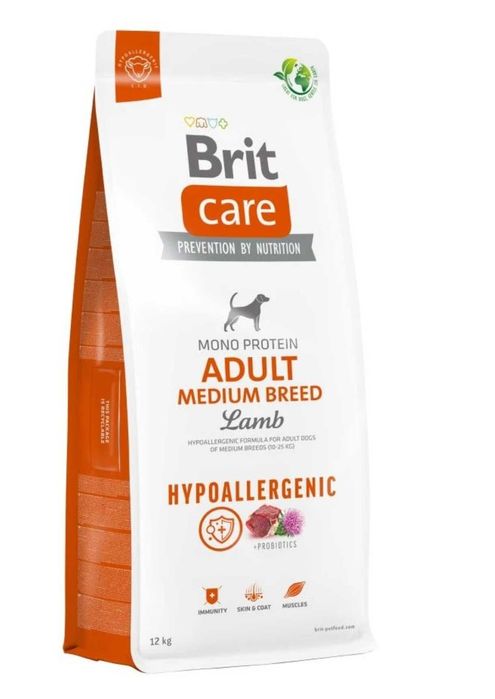 Brit Care Adult Medium Lamb гипоаллергенный собачий корм 12 кг