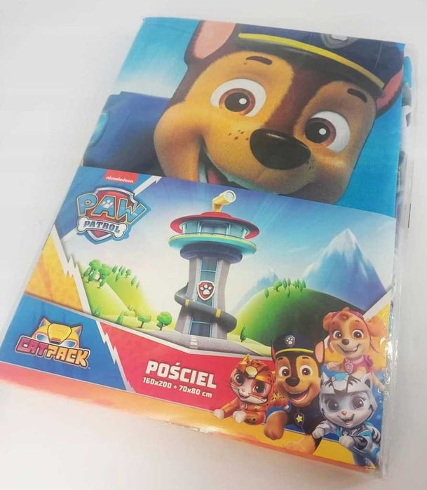 POŚCIEL PSI PATROL 160x200 prezent na mikołaja komplet pościeli PAW