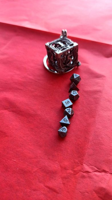 Днд Дайсы маленькие металлические кубики для игры D&D подземелья