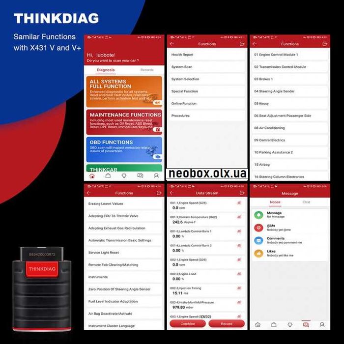 ВСЕ МАРКИ! Автосканер ThinkDiag /EasyDiag, X431/+ Активация Официал!