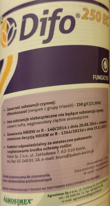 DIFO 250CE 1L grzybobójczy