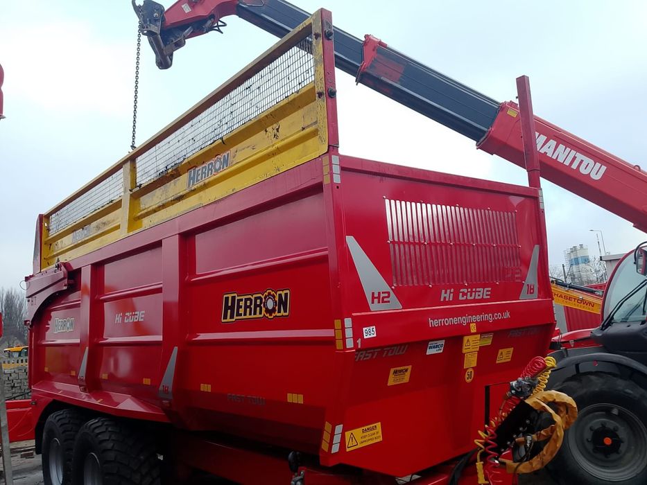 Herron H2 18 ton  Nowa 2025 / przyczepa rolnicza, przyczepa do kukurydzy, skorupowa