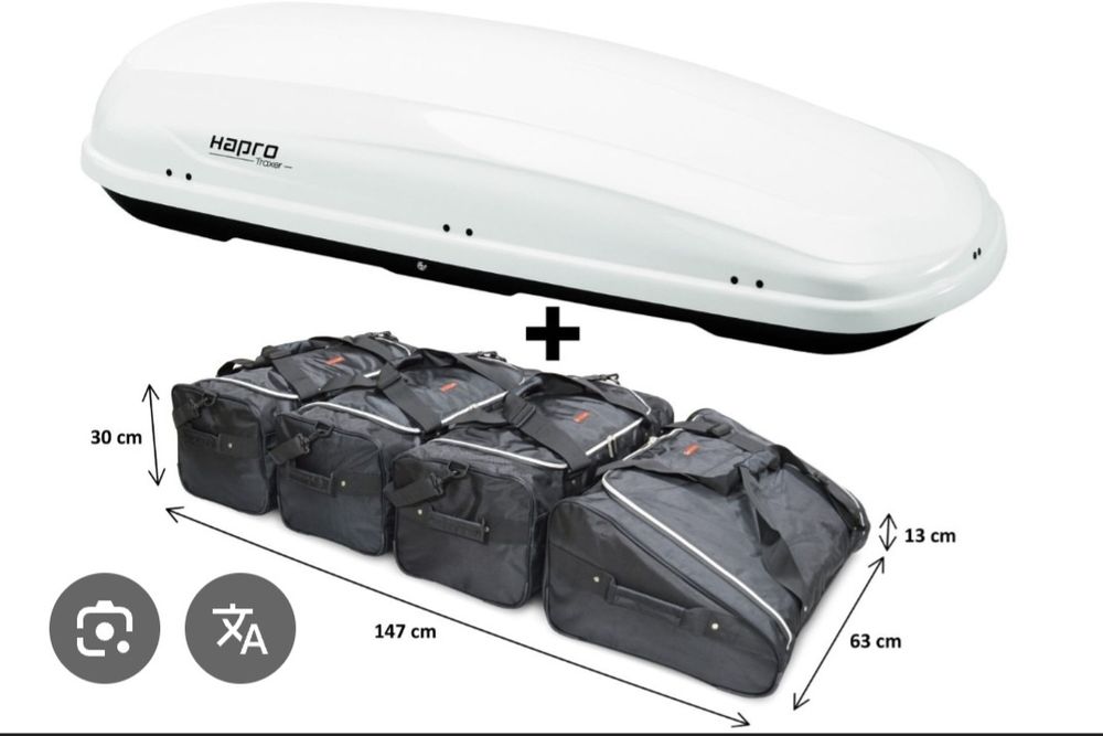 Caixa de tejadilho Hapro Traxer 8.6