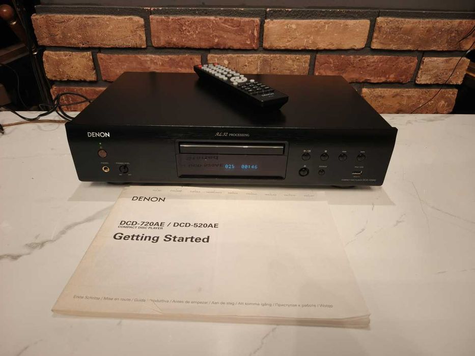DENON DCD-720AE ! Porządny odtwarzacz Cd ! Pilot instrukcja !
