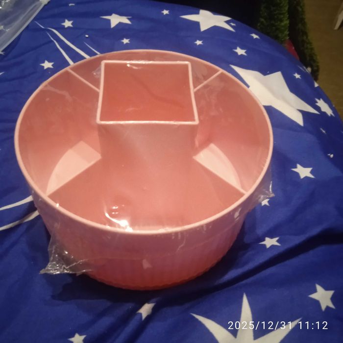 Обертовий оганайзер для косметики рожевий