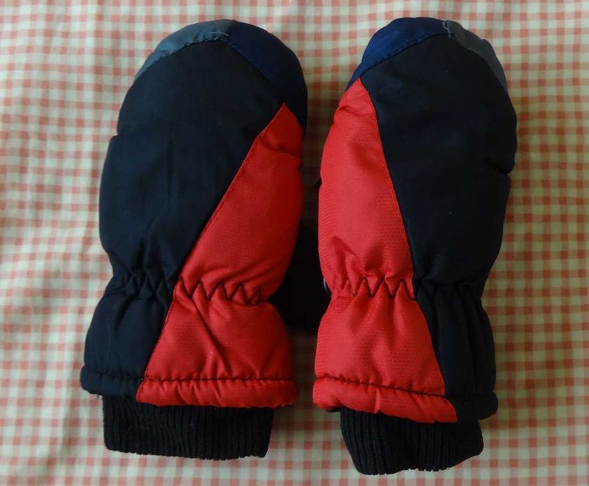 двойные детские варежки