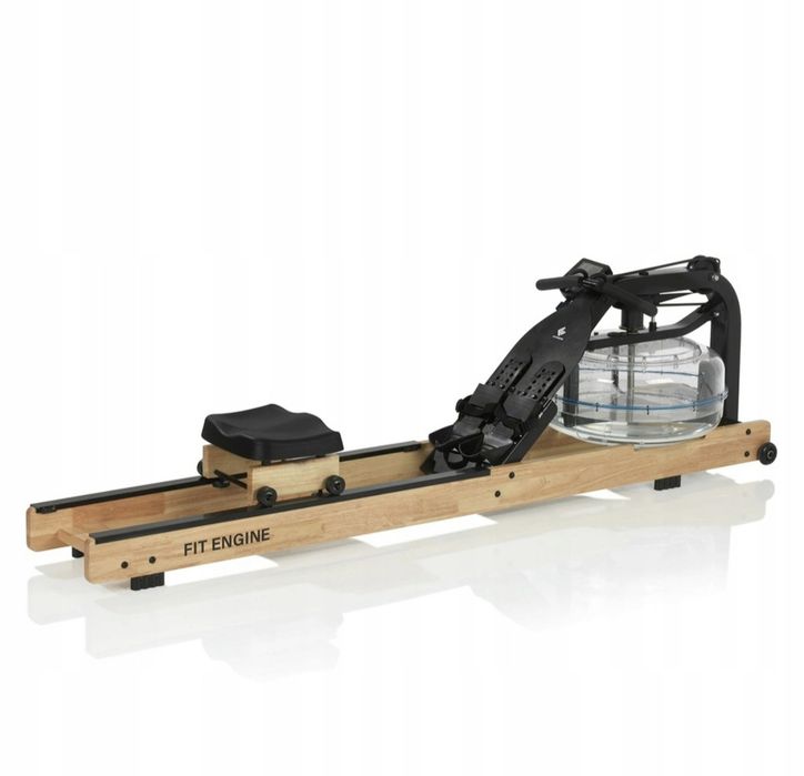Wioślarz wodny Fitengine LCD trenażer 150 kg