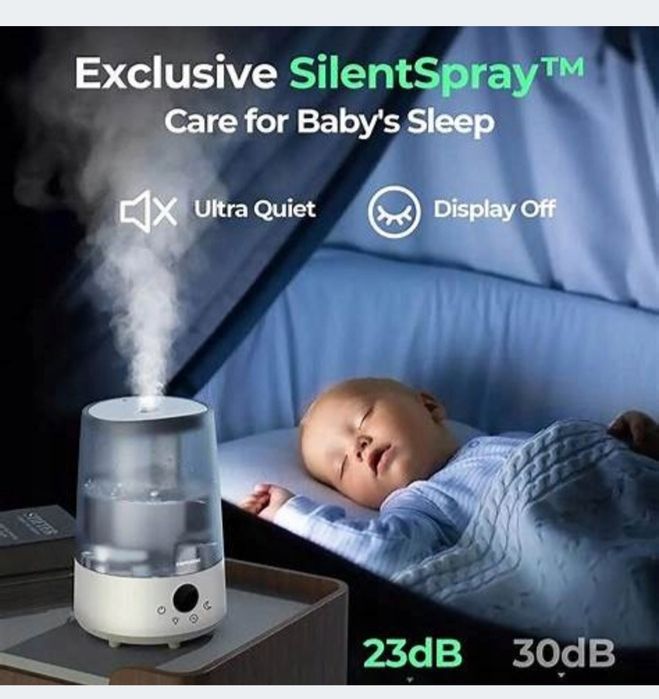 Nawilżacz powietrza Homvana H101, 3.6 L, cichy (23 dB), aromaterapia