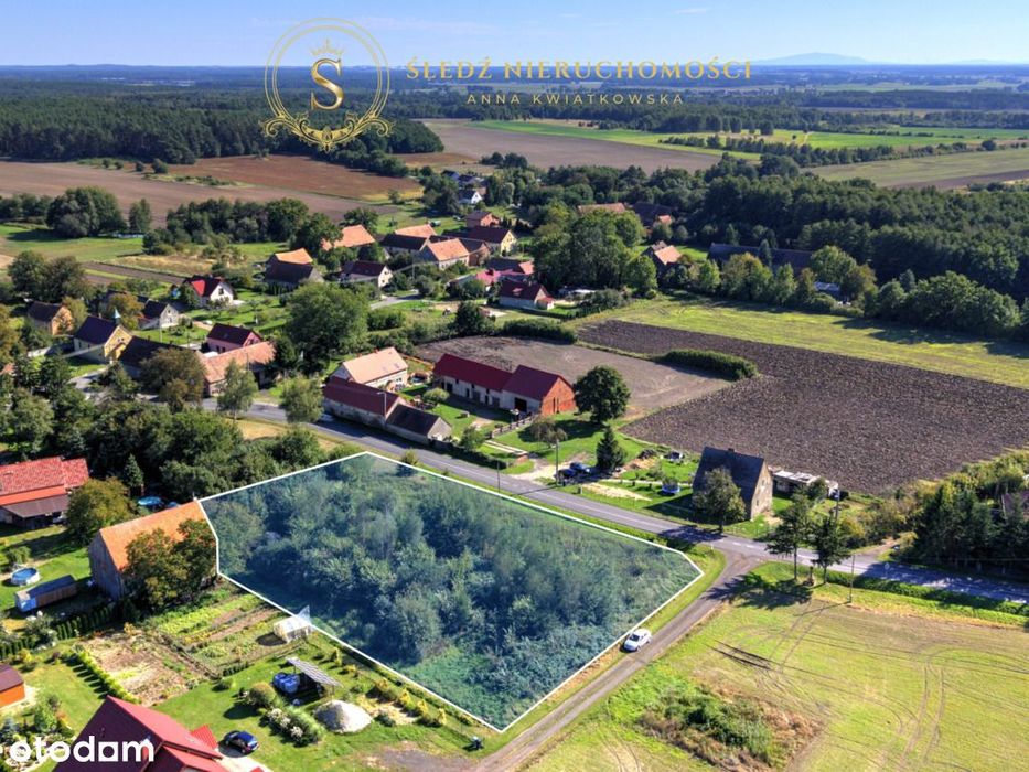 Działka Budowlana + Własny Park, 10 min od miasta
