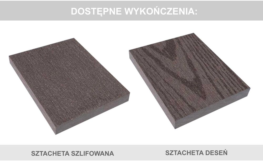 Balustrada kompozytowa, balustrady kompozytowe. Różne wymiary WPC