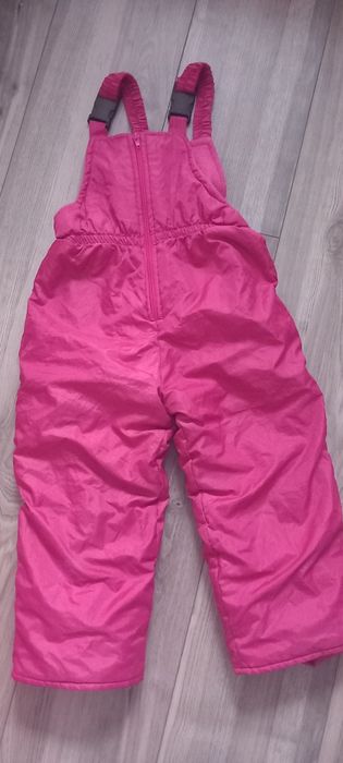 Spodnie ocieplane narciarskie 104 dla dziewczynki