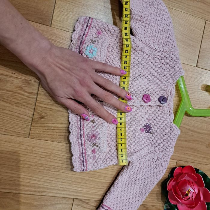 Bolerko, sweter, bawełniany, Butik, 3-6 msc, różowy, elegancki