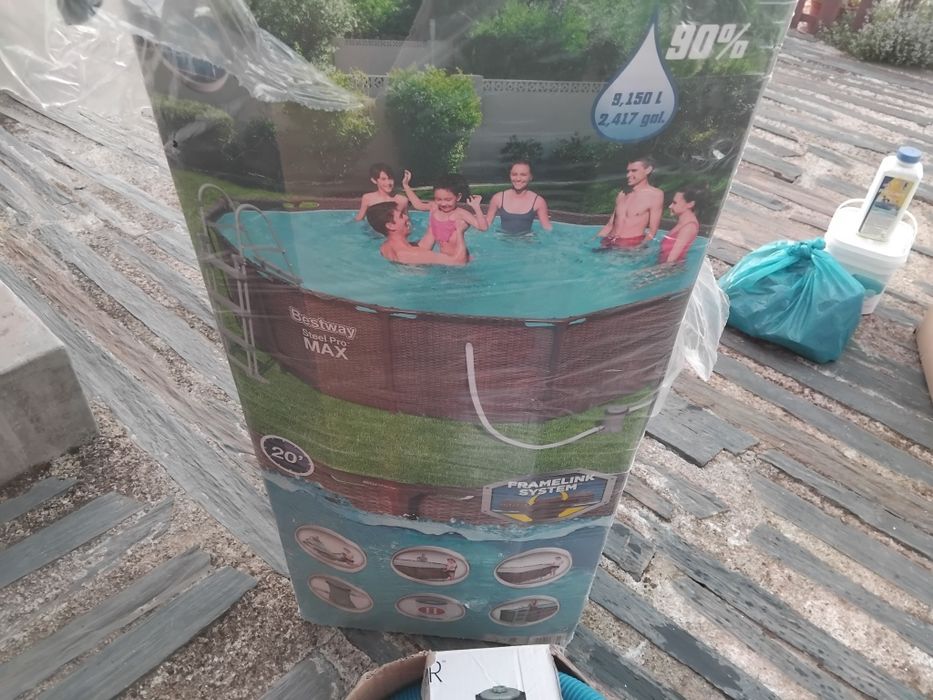 Piscina como nova usada 2 vezes