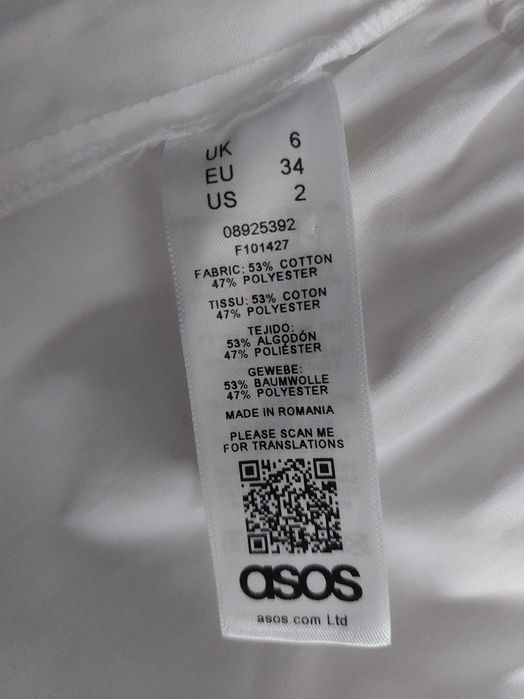 Sukienka z popeliny Asos M