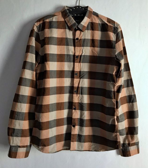 Чоловіча сорочка рубашка в клітинку