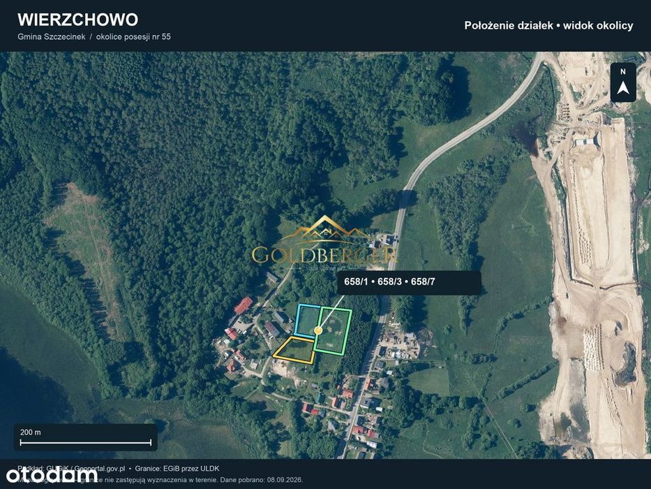 Działka blisko jeziora I 1501 m² - Widok 3
