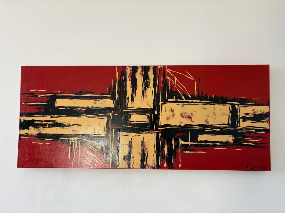 Tela Abstrata 120x50cm