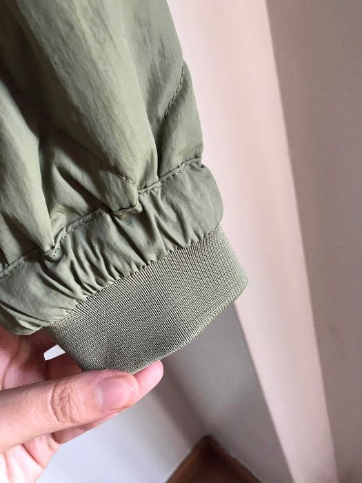 Blusao militar acolchoado casaco penas reversivel homem pull&bear