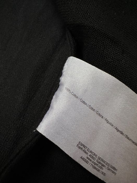 EDC by esprit bawełniany sweter guziki czarny granat damski v neck