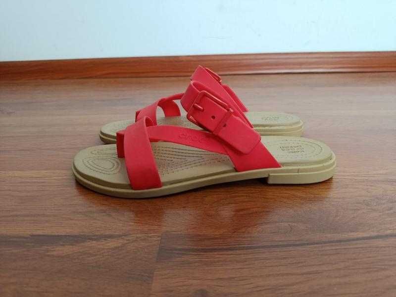 Яскраві шльопанці Cocs Serena cross-band slide розмір 36