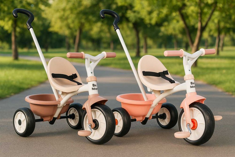 Дитячий велосипед 2 в 1 Бі Муві. Рожева перлина, Айворі 7600740338/339