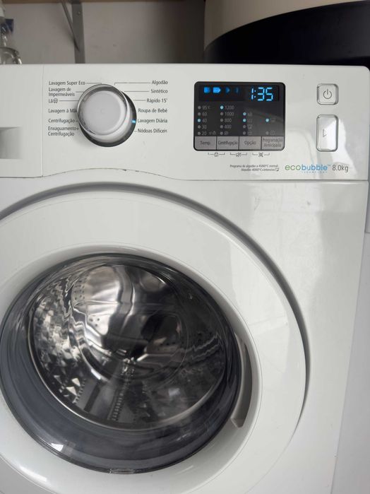 Maquina de Lavar Roupa Samsung 8kg (EcoBubble), 1200rpm