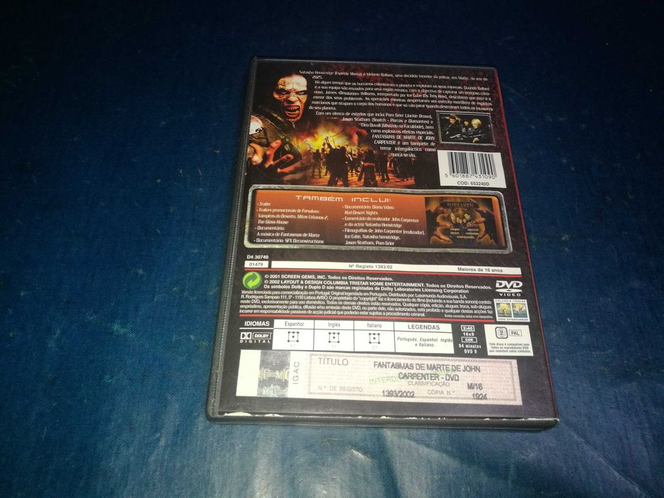 FANTASMAS DE MARTE (John Carpenter) DVD (legendagem em Português)