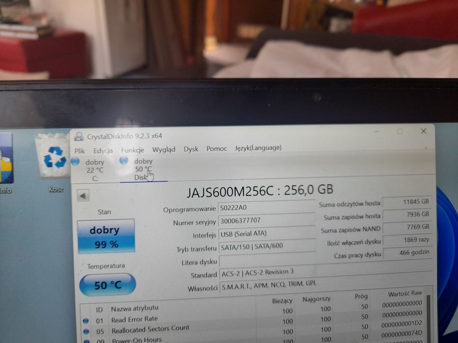 Dysk SSD   Samsung 250gb  Level 256GB  Sprawne