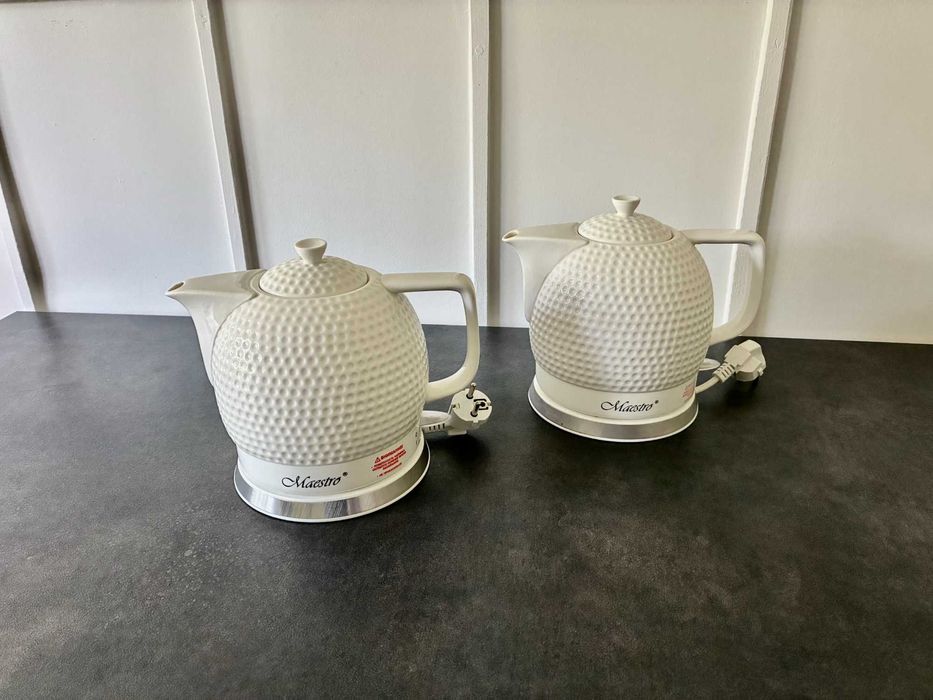 Czajnik elektryczny ceramiczny biały 1,5 l.