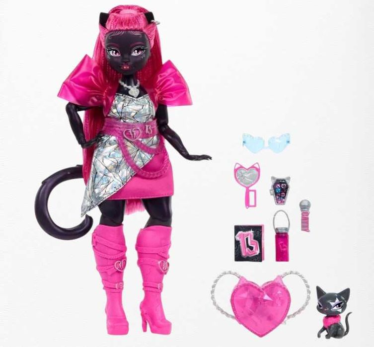 Лялька Монстер Хай Кетті Нуар з вихованцем Monster High Catty Noir