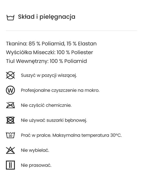 Nowy czarny biustonosz opaska Tezenis Madrid