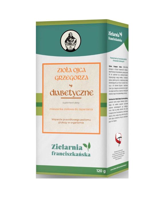 Zioła diabetyczne Ojca Grzegorza wsparcie poziomu glukozy w organizmie