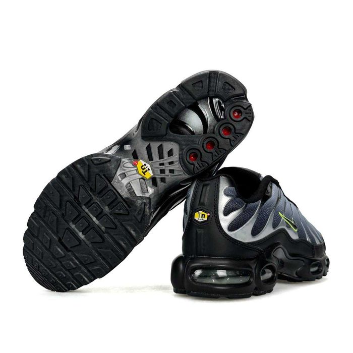 Кросівки Nike Air Max Plus Tn Black Grey Silver | Найк Аір макс плюс тн чорні, сірі, білі [41-46]