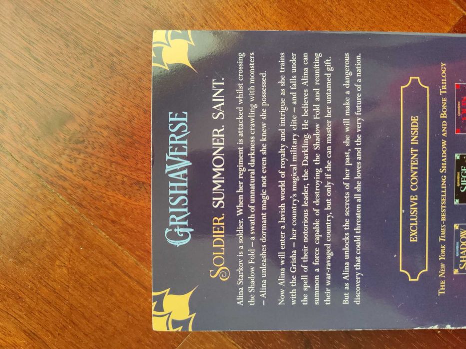 Shadow And Bone, Luz e Sombra, de Leigh Bardugo