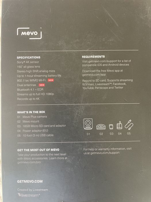 Vendo Mevo Plus - camera Live Stream