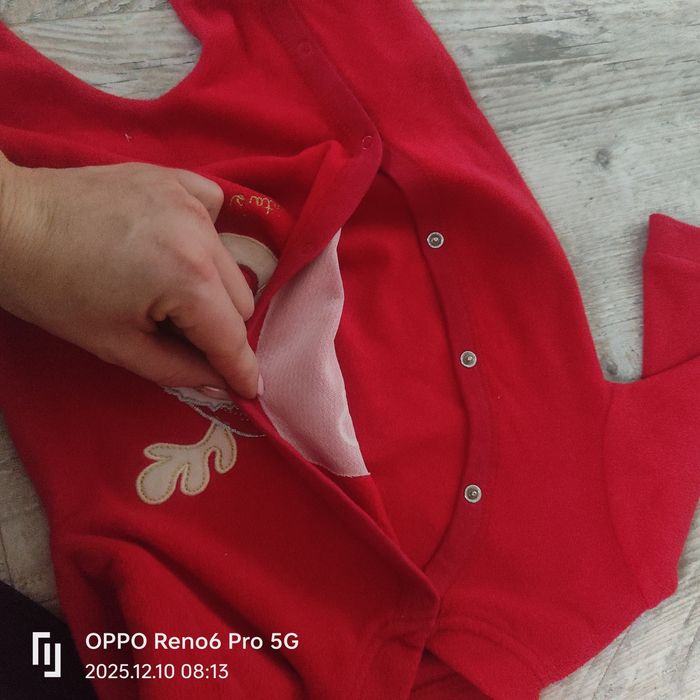 Pajacyk renifer unisex 6-9m