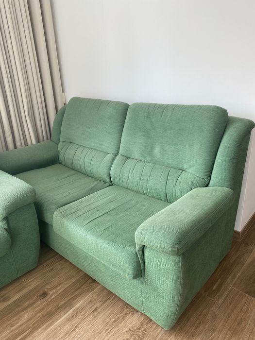 Conjunto de Sofás Verde - 3 Peças - 90€