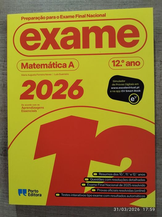Preparação para o Exame Final Nacional 2026 - 12.º Ano